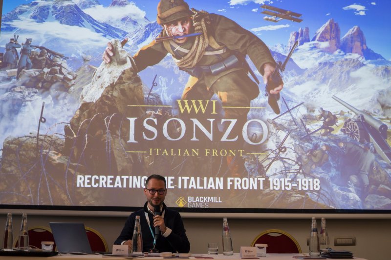 Jos Hoebe ha proposto una lecture su Isonzo, videogioco multigiocatore che mira a ricreare il fronte italiano nel corso della Prima Guerra Mondiale