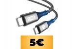 Cavo Silkland 240W di tipo USB-C da 2 metri in sconto con un coupon su Amazon Italia - Notizia