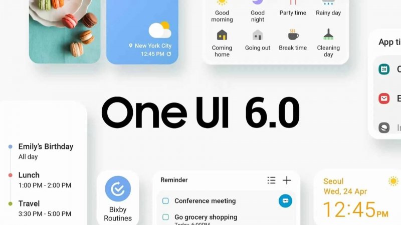 Immagine promozionale di One UI 6.0