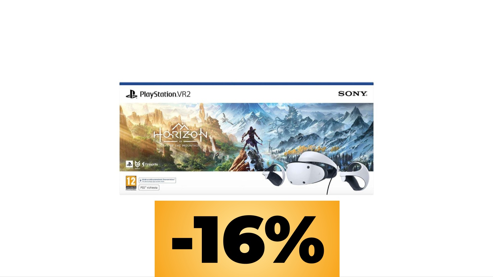 PlayStation VR2 + Horizon Call of the Mountain, il bundle è ora al prezzo minimo storico su Amazon