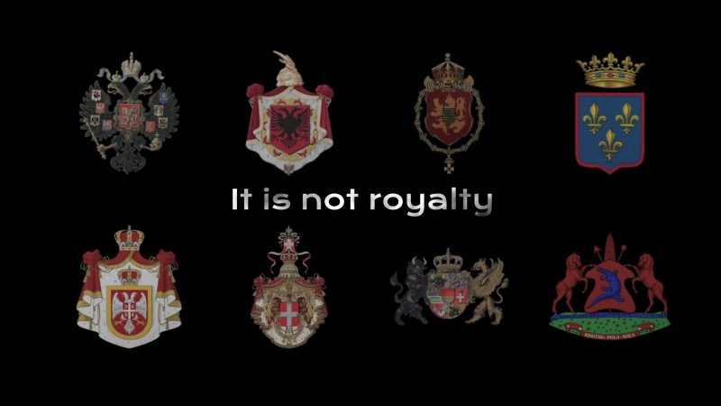 Gli stemmi delle casate coinvolte con The RoyaLand