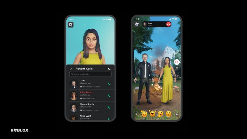 Bientôt, les utilisateurs pourront même lancer des appels vidéo en utilisant leurs avatars Roblox et en les plaçant dans un environnement virtuel.