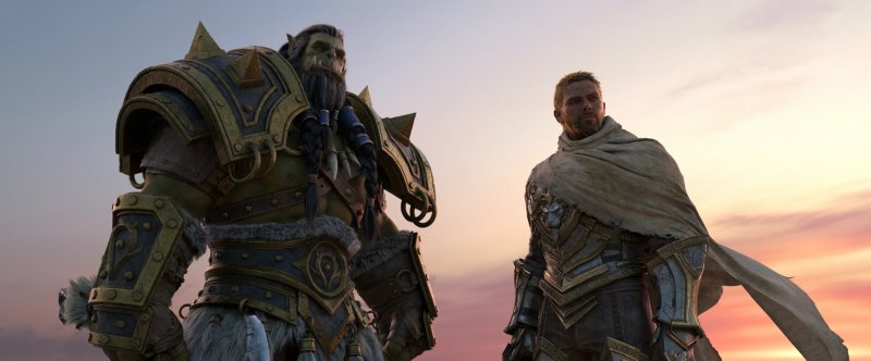 Thrall e Anduin in una scena della cinematica introduttiva Thrall e Anduin in una scena della cinematica introduttiva