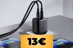 Caricatore USB-C a due prese: il coupon lo porta a un prezzo ancora più basso su Amazon - Notizia
