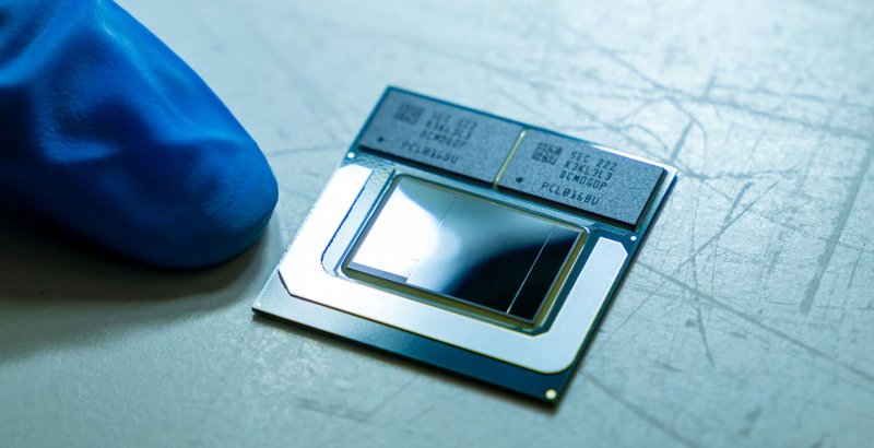 Un dettaglio del SoC Intel Meteor Lake Un dettaglio del SoC Intel Meteor Lake