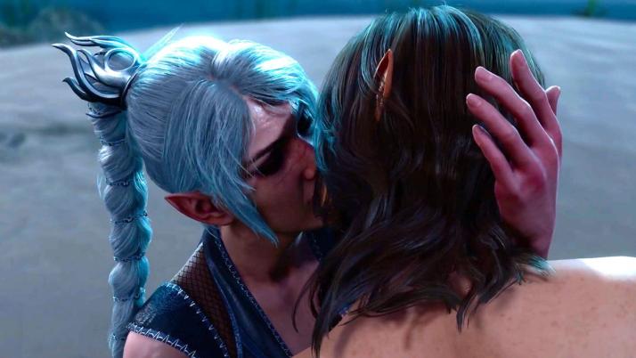 Baldur's Gate 3, una scena romantica