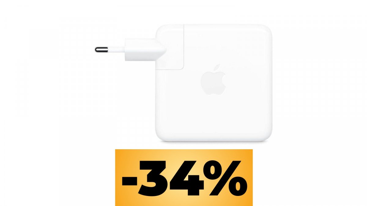 The original Apple USBC 67 W power supply is on sale on Amazon Italy after months Pledge Times