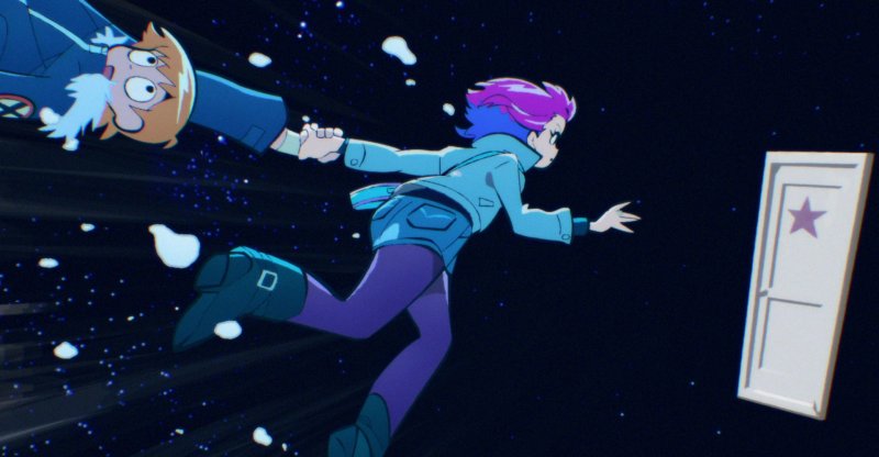 Non poteva mancare l'iconica scena della porta di Ramona