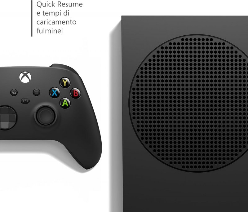 La Xbox Series S en version noire possède toutes les fonctions de la console de base.