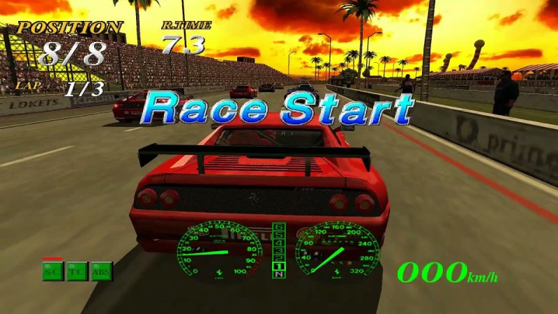 F355 Challenge: uno dei simulatori più estremi mai apparsi su console, sicuramente il più realistico in sala giochi