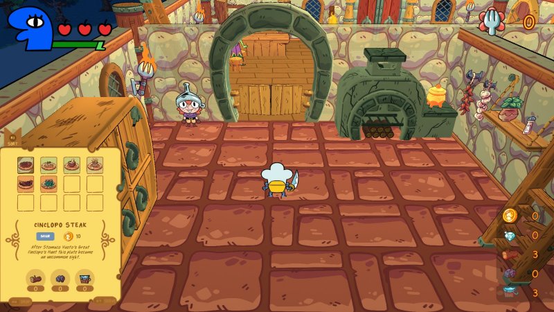 Monster Chef ha due piani di gestione delle risorse: quello nel breve tempo, in cui dovete soddisfare i clienti affamati giorno dopo giorno, e quello nel medio termine, dove è indispensabile prepararsi per gli eventi del regno di Delizia