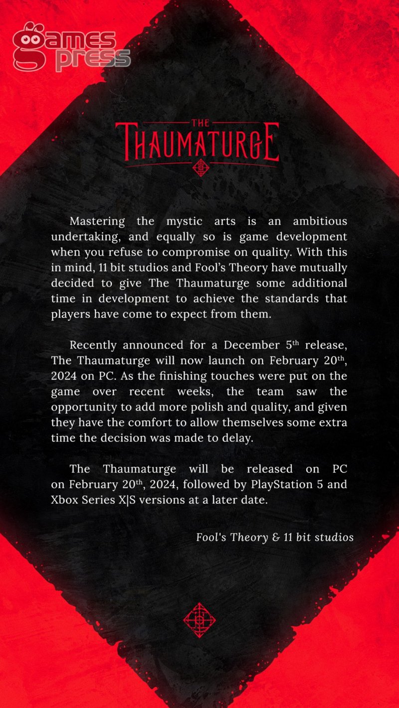 Il messaggio con l'annuncio del rinvio