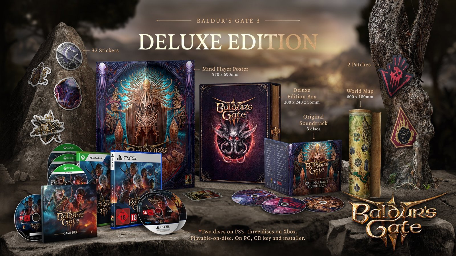 Baldur's Gate 3: annunciata la Deluxe Edition fisica per PS5, PC e Xbox Series X|S