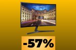 Monitor Samsung curvo da 24 pollici a basso prezzo in sconto su Amazon per il Black Friday - Notizia