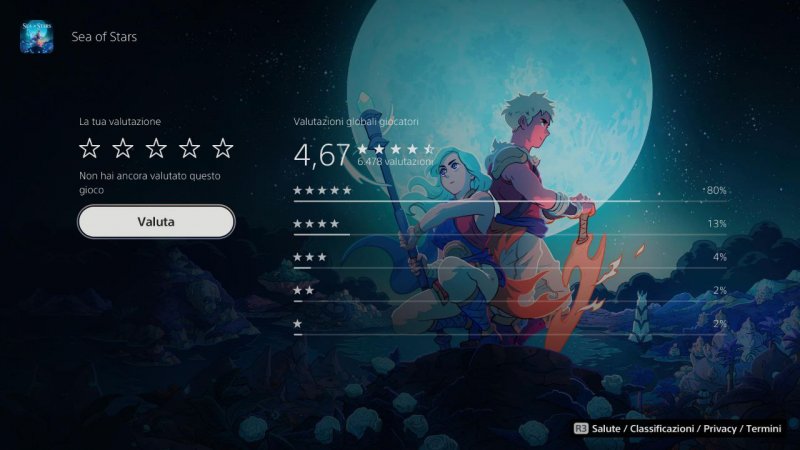 Sea Of Stars Playstation Store