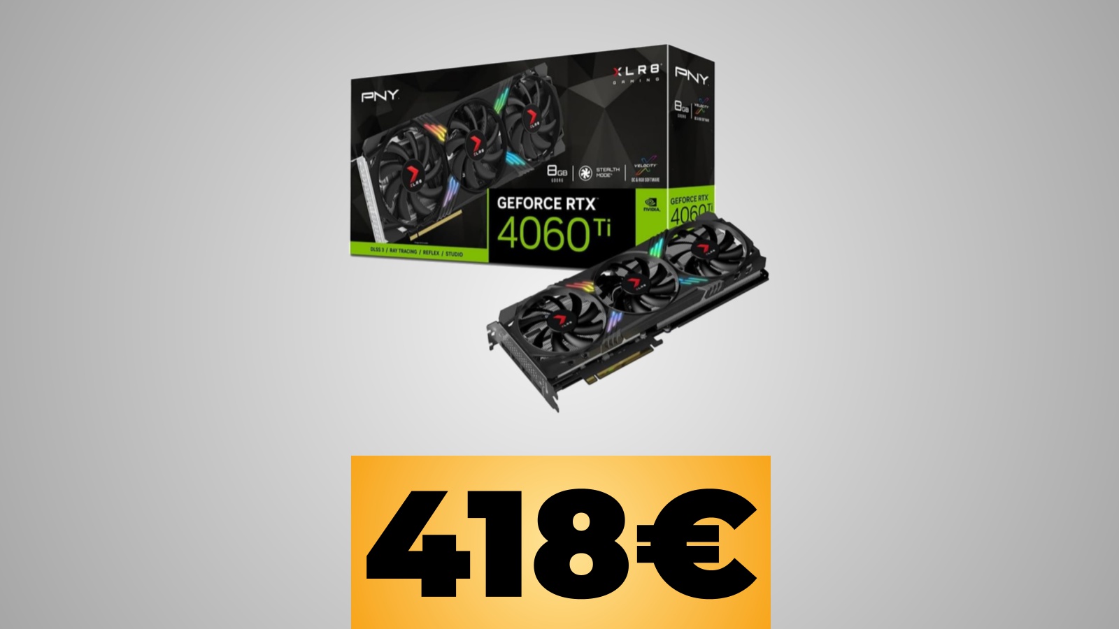 La GPU PNY GeForce RTX 4060 Ti XLR8 è ora in sconto al prezzo minimo storico su Amazon