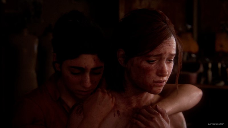Dina and Ellie in The Last of Us Part 2