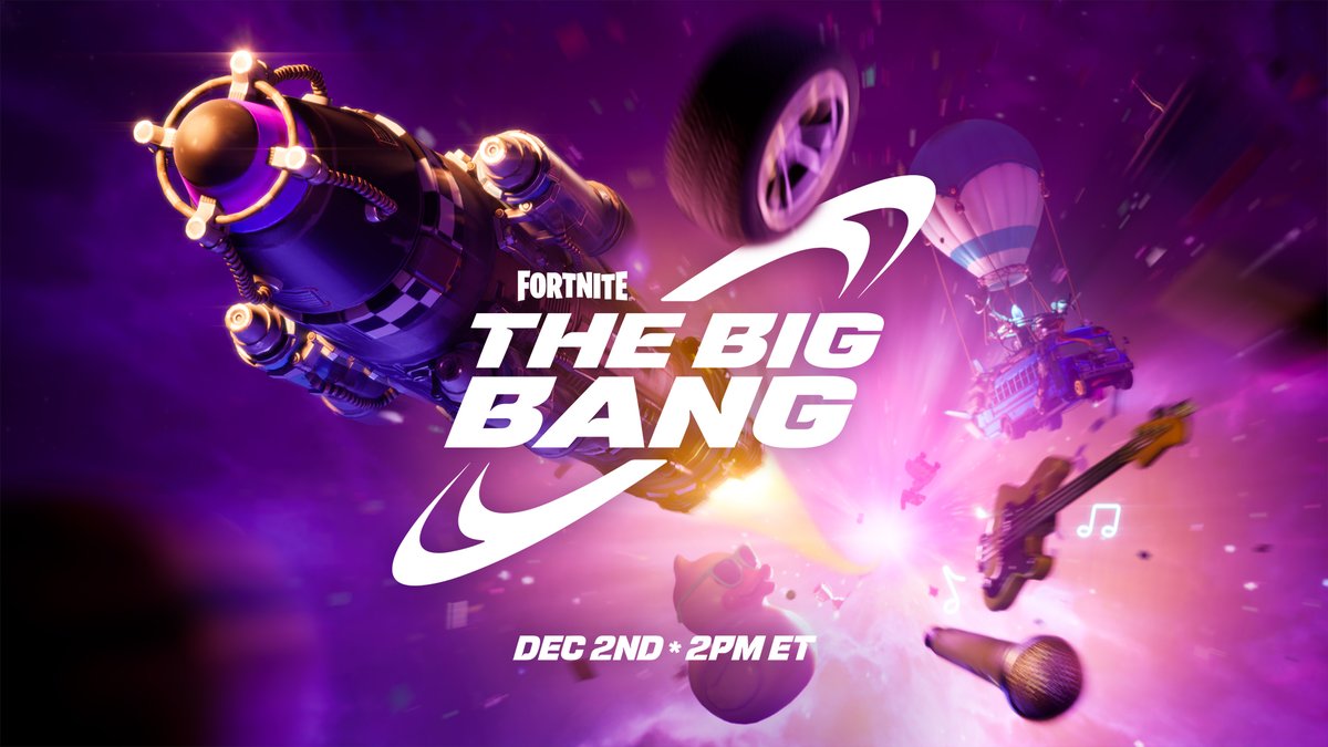 Fortnite OG: the Big Bang, confermato il grosso evento di chiusura, con data ufficiale