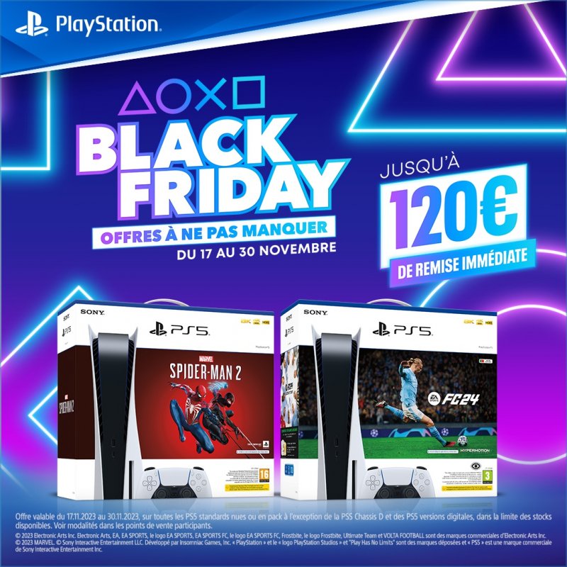 La pubblicità francese del Black Friday 2023 di PlayStation
