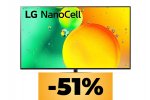 TV LG NanoCell 55 pollici 4K a metà prezzo per il Black Friday 2023 - Notizia