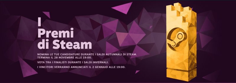 La schermata iniziale de I Premi di Steam