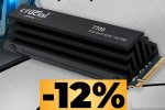 SSD Crucial T700 1TB Gen5 con/senza dissipatore da 11.700 MB/s su Amazon in sconto - Notizia