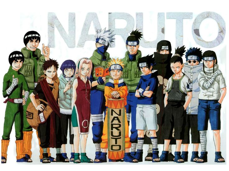 Naruto, un'immagine con vari personaggi