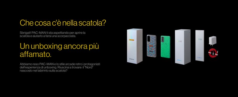 Cosa c'è nella scatola di OnePlus Nord 2 PAC-MAN Edition Cosa c'è nella scatola di OnePlus Nord 2 PAC-MAN Edition