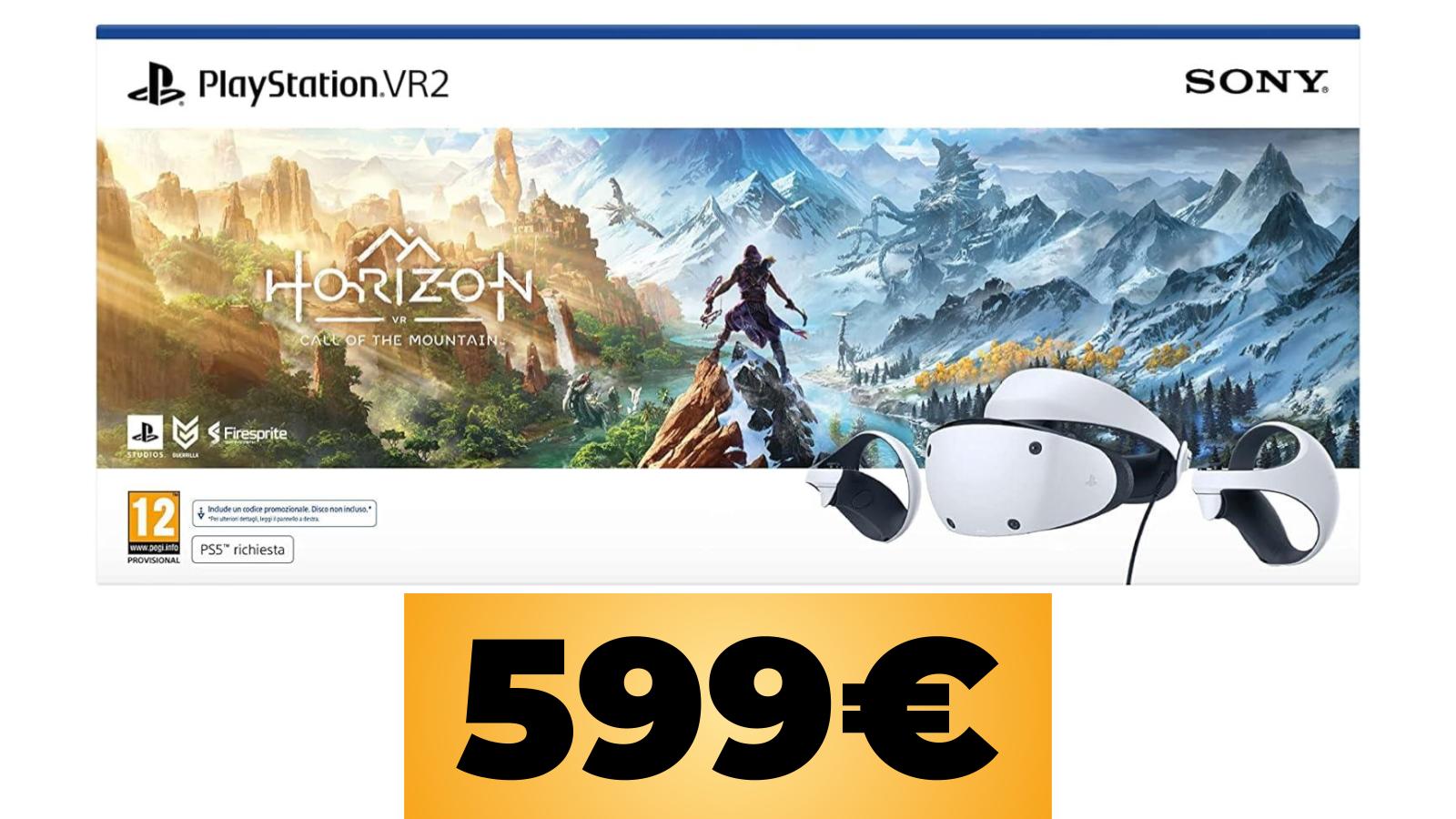 PlayStation VR2 con Horizon: Call of the Mountain in sconto per la chiusura di questo Black Friday 2023 su Amazon