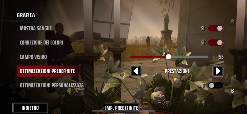 Alcune delle opzioni di Hitman: Blood Money - Reprisal Alcune delle opzioni di Hitman: Blood Money - Reprisal