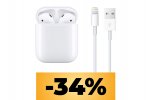Apple AirPods con custodia di ricarica tramite cavo in sconto su Amazon - Notizia