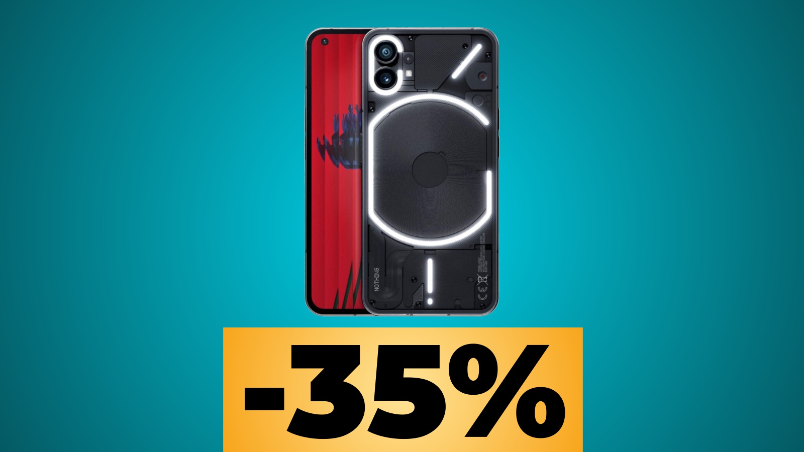 Nothing Phone (1) da 12+256 GB ritorna al minimo storico su Amazon Italia