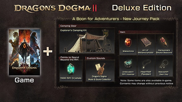I contenuti della Deluxe Edition di Dragon's Dogma II I contenuti della Deluxe Edition di Dragon's Dogma II