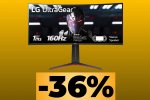 Monitor LG UltraGear Curvo UltraWide 34'/160 Hz al prezzo più basso di sempre su Amazon - Notizia
