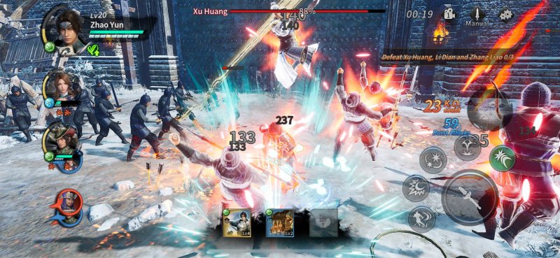 La spettacolarità degli scontri di Dynasty Warriors M