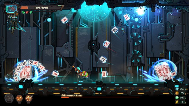 Leon nella seconda fase arriva a livelli da bullet hell per la quantità di carte su schermo Leon nella seconda fase arriva a livelli da bullet hell per la quantità di carte su schermo