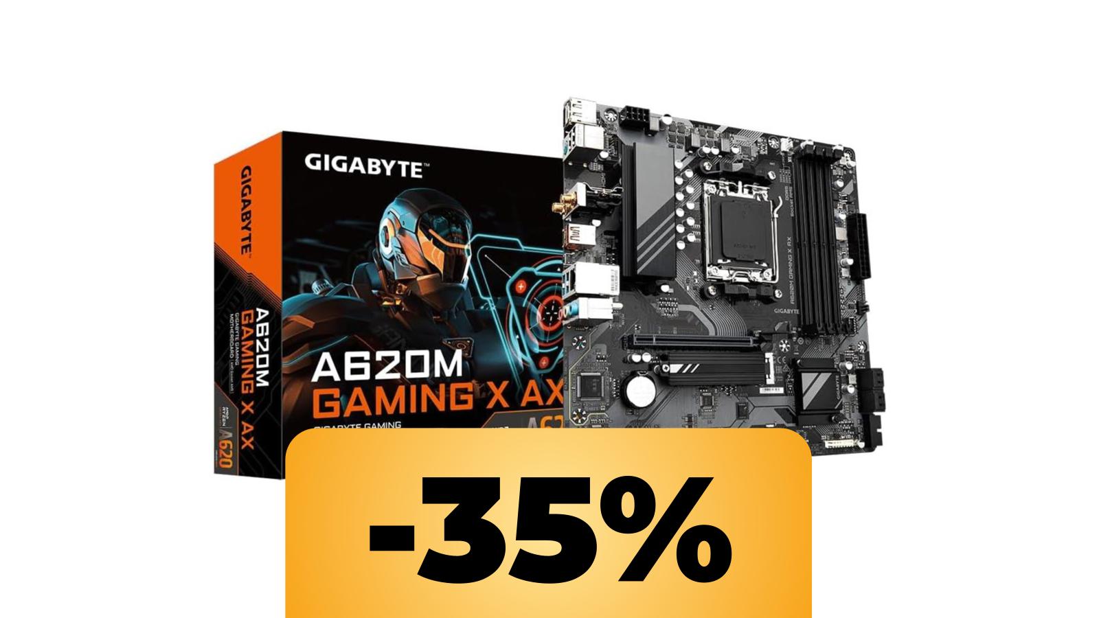 Scheda madre Gigabyte A620M Gaming X AX al prezzo minimo storico su Amazon Italia