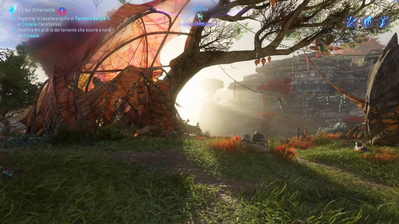 La resa dell'illuminazione globale in ray tracing in Avatar: Frontiers of Pandora La resa dell'illuminazione globale in ray tracing in Avatar: Frontiers of Pandora