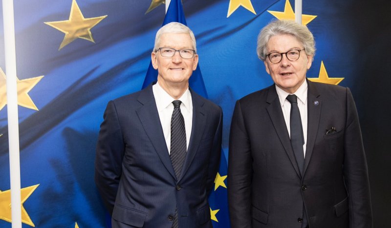 Tim Cook, CEO of Apple, recently spoke with EU representatives