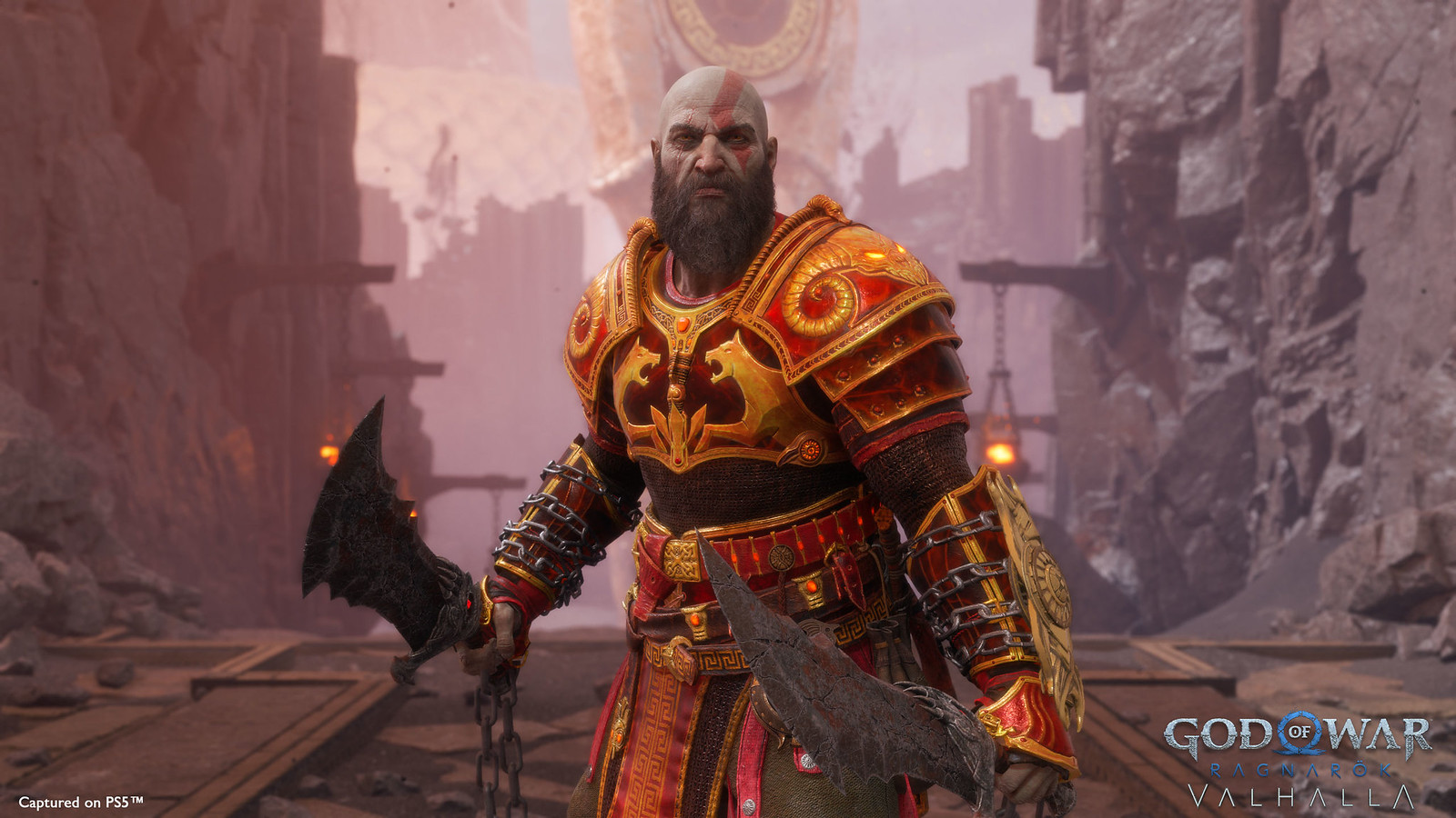 Kratos di God of War Ragnarok
