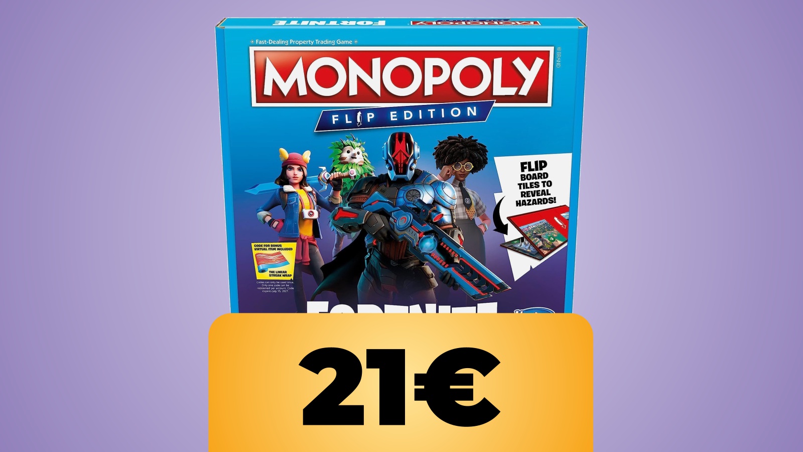 Monopoly Flip Edition: Fortnite al prezzo minimo su Amazon, perfetto per i regali di Natale