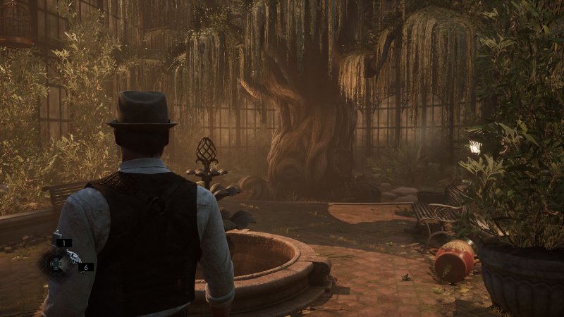 Edward Carnby alle prese con il giardino di Derceto in Alone in the Dark