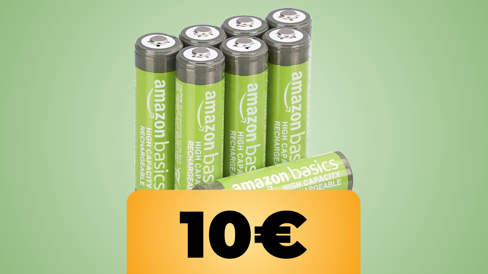 Batterie AA ricaricabili Amazon Basics in sconto: l'offerta di Amazon per il pacco da 8