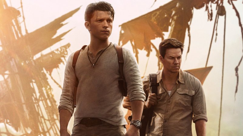 Tom Holland e Mark Wahlberg in Uncharted Tom Holland e Mark Wahlberg in Uncharted