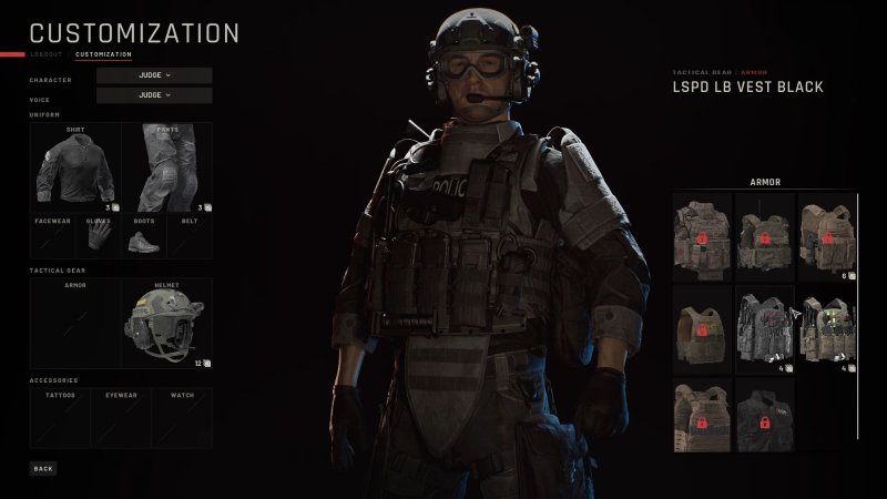 Anche se l'armeria non ha ricevuto novità sostanziali, adesso sarà possibile sbloccare nuovi elementi estetici per gli agenti completando le missioni con successo