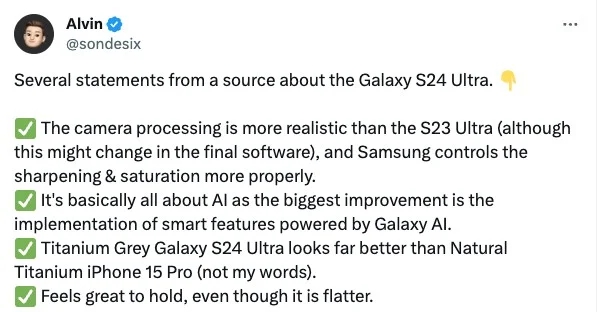 Le ultime informazioni riportate dal leaker