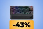 Tastiera ASUS ROG Strix Scope RX TKL con layout italiano in sconto Amazon al minimo storico - Notizia