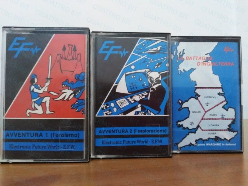 I tre giochi ritrovati: foto presa dalla newsletter Quattro Bit di Andrea Pachetti