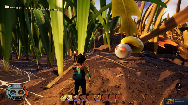 Come appaiono i ragni in Grounded con le opzioni di accessibilità attive Come appaiono i ragni in Grounded con le opzioni di accessibilità attive