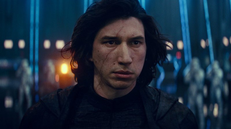 Adam Driver nel ruolo di Kylo Ren